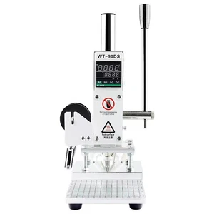 Benchtop Mini Manual Hot Stamping Machine Leather Heat Press Stamping Machine - Picture 1 of 23