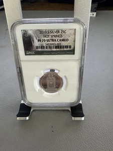 2010 s silver Hot Springs National Park quarter NGC PF 70 Ultra Cameo - Picture 1 of 2