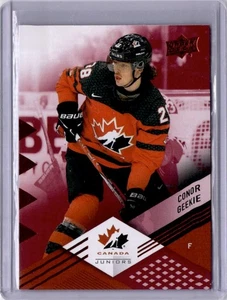 Conor Geekie Red Foil #15 2024 Upper Deck Team Canada Juniors - Picture 1 of 2
