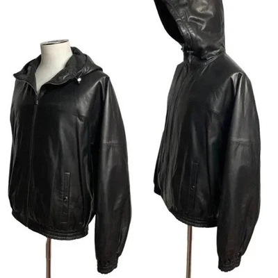 Chaqueta de Plumón BALLY en Cuero Negro Precio Original $3.170 Foto 1 de 4