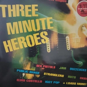 V/A Three Minute Heroes LP SEX PISTOLS BUZZCOCKS RUTS PIL JAM STRANGLERS VTLP9 - Picture 1 of 3