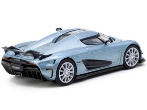 Koenigsegg Regera Light Blue Metallic "Global64" Series 1/64 Diecast Model by Ta - Picture 1 of 1