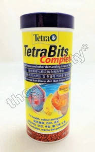 TETRA BITS COMPLETE DISCUS TROPICAL FISH FOOD HEALTH COLOR GROWTH BIO ACTIVE - Picture 1 of 3