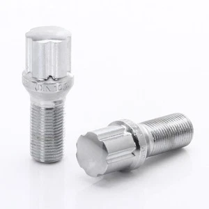 CHROM M12 x 1.25 Radschrauben JR-Wheels 27mm STAHL 20 Stück - Bild 1 von 1