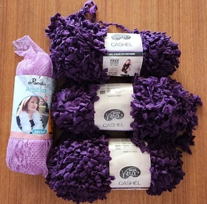 Moda Vera Cashel textured & Panda Amelia lace knitting fashion yarn - Picture 1 of 6