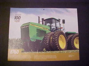 1988,1989,1990,1991,1992 John Deere "Model 8760" NOS calendar photo EZ frame - Picture 1 of 1
