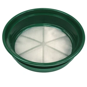 Green Plastic 13-1/4" Gold Sifting Pan Classifier 1/100 Mesh Size - Afbeelding 1 van 3