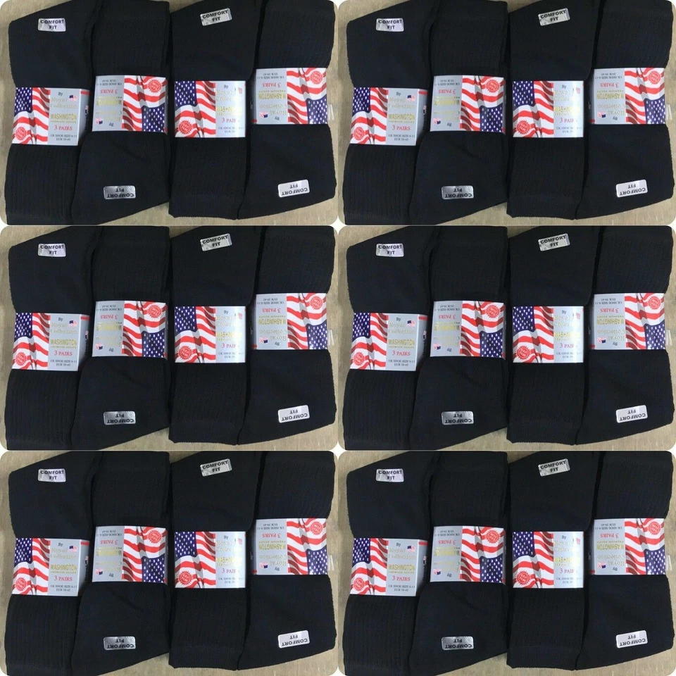 FRESH FEEL 60 PAIRS OF MENS BLACK SPORT SOCKS ASSORTED SIZE 6-11 WHOLESALE JOB LOT