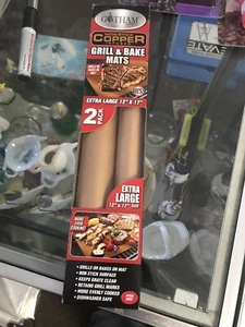 NEW Gotham-Steel-Non-Stick-Copper-Grill-Baking-Mats-2-PACK-As-Seen on TV - Picture 1 of 1