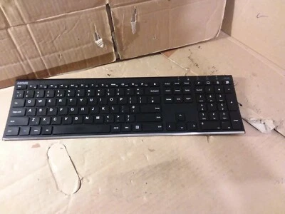 ARTECK HW192 Universal Stainless Steel 2.4G USB Wireless Keyboard No Receiver - Image 1 of 4