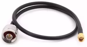 N-Type Male Plug to SMA Male 80cm Adapter Connector RG58 Antenna Cable Radio - Picture 1 of 9