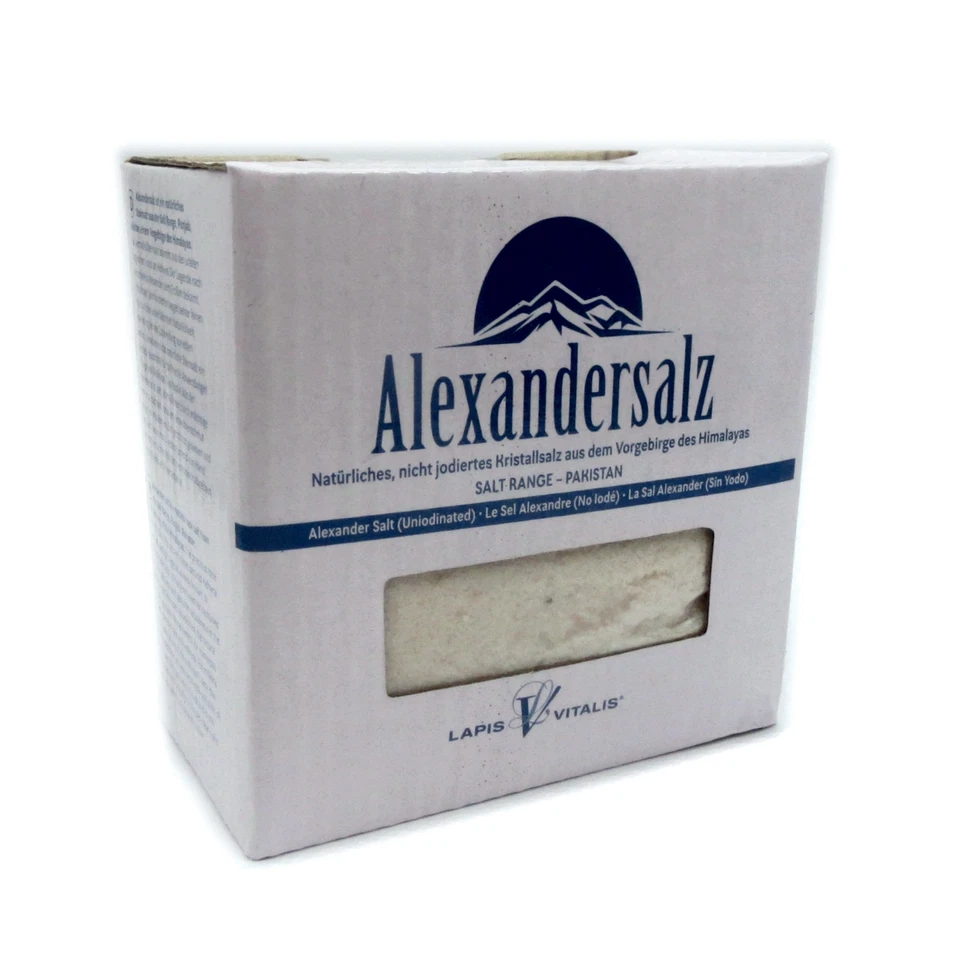 Alexandersalz fein 1 Kg Salz aus Salt Range Pakistan