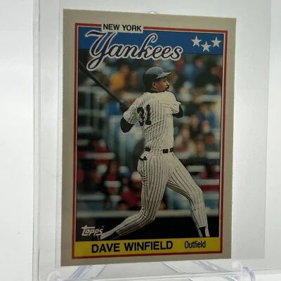 1988 Topps UK Minis TIFFANY Dave Winfield Baseball Card #85 Mint FREE SHIPPING - Image 1 of 3