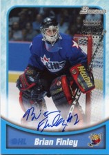 1999 BOWMAN CHL AUTOGRAPH AUTO #BA1 BRIAN FINLEY *45918