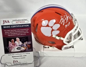Homer Jordan Signed Mini Helmet Clemson Tigers 1981 Champs Football JSA AZ76333 - Picture 1 of 6