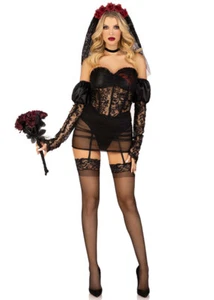 Womens Leg Avenue Halloween Heartbreak Bride Costume - Picture 1 of 3