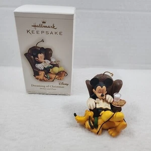 Hallmark Ornament Disney Dreaming of Christmas Mickey & Pluto 2006 Keepsake - Picture 1 of 6