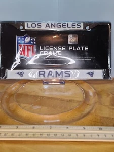 Los Angeles LA Retro Rams Chrome Metal License Plate Frame - Picture 1 of 2