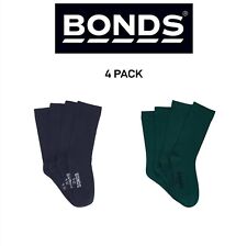 Bonds Kids School Oxford Crew Socks Ultimate Comfort and Softness 4 Pack RY4X4N