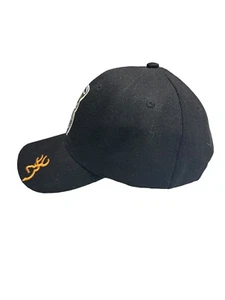Browning Firearms Black Adjustable Embroidered Baseball Trucker Solid Cap Hat - Picture 1 of 3