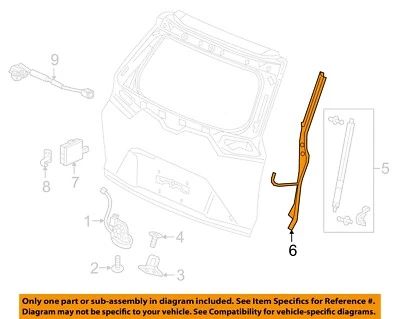 Sensor de pellizco honda oem 17-22 cr-v cerradura de puerta levadiza hardware 74934TLAA51 Foto 1 de 2