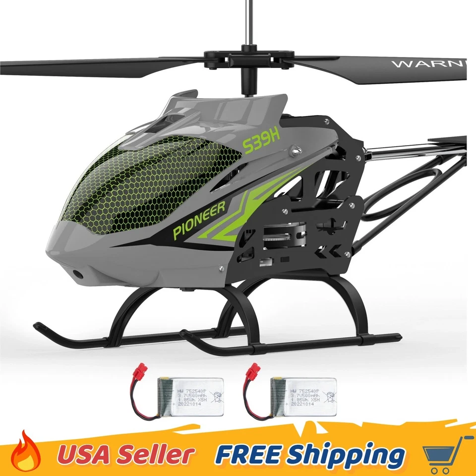 Syma S39h RC Helicóptero 2.4Ghz Control Remoto Altitud Sujeción Marco de Metal RTR Gris Foto 1 de 4