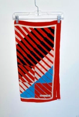 迪奥真丝围巾 红色、黄色、蓝色、黑白 — 第 1/4 张图片