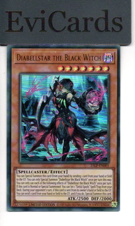 Diabellstar the Black Witch - 25LP-EN001 - Ultra Rare - Bild 1 von 1