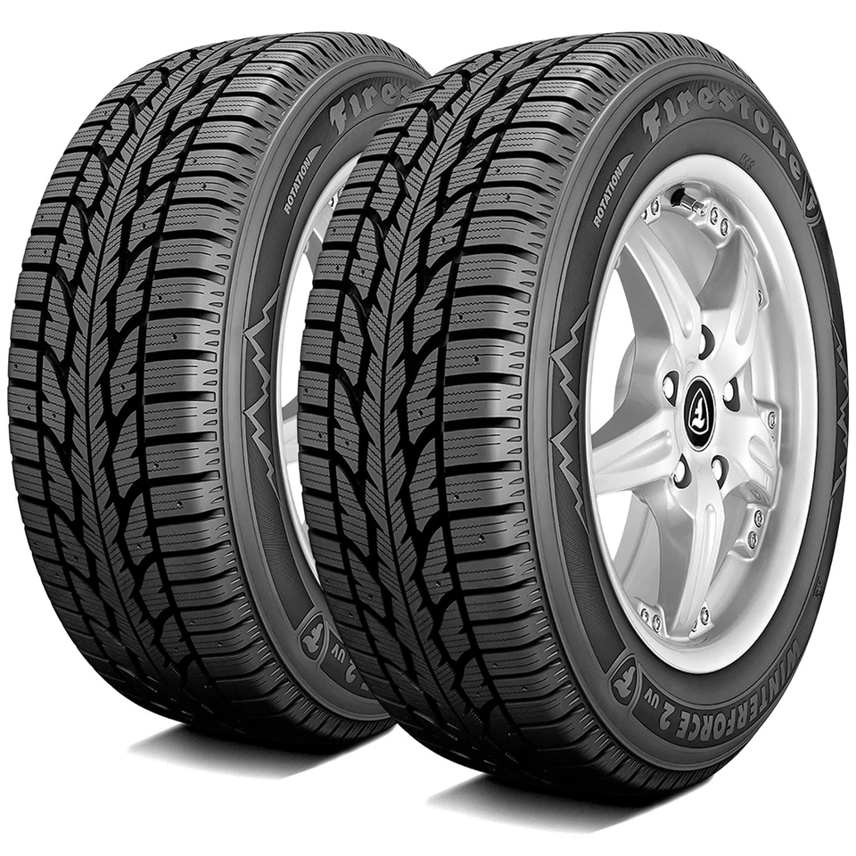 2 Tires Firestone Winterforce 2 UV 255/65R17 110S Winter Snow - Imagem 1 de 4