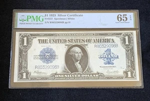 Fr.237 1923 $1 Silver Certificate, HORSE BLANKET, HIGH GRADE, PMG 65 EPQ , 29096 - Picture 1 of 6