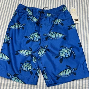 Tea Full Length Boys Swimming Turtles Trunks Size 6 NWT - Picture 1 of 7