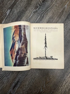 ROCKWELLKENTIANA,1933, Illustrations,Biography,1st ED.,Carl ZIGROSSER,Signed - Image 1 of 4