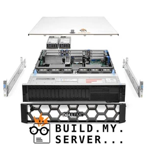 Dell PowerEdge R740 Server 1.70Ghz 8-Core 64GB 2x 960GB SSD 14x Caddies Rails - Picture 1 of 5