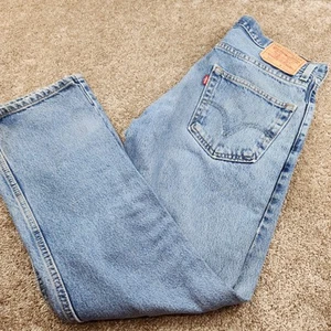 Vintage Levi’s 505 Jeans Men’s Size 32x30 Light Wash Distressed Regular Straight - Afbeelding 1 van 9