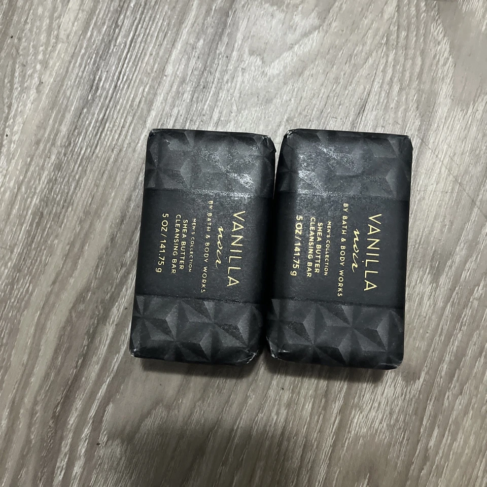 Paquete de 2 barras limpiadoras de manteca de karité Bath & Body Works VANILLA NOIR - 5 OZ. - NUEVO Foto 1 de 1