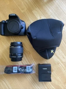 CANON EOS REBEL T6 Wi-Fi DSLR 18MP CAMERA EFS 18-55mm LENS Battery Charger Bag - Picture 1 of 6