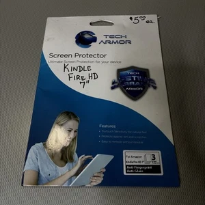 TechArmor Screen Protector For Kindle Fire HD 7" | 3 Pk Anti Glare & Fingerprint - Picture 1 of 4