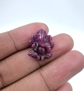 Ruby Lord Ganesha Figure,16.40Ct,Untreated Gemstone Idol,Spiritual Healing Dcore - Picture 1 of 3