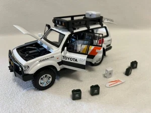 1:24 Toyota Land Cruiser LC80 Car Model Alloy Diecast Vehicle Gift Sound Light - Picture 1 of 21