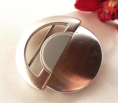 Pierre Lang Schmuckstück für Leder Armband  Motiv RONDEAU grau / cw 126 - Bild 1 von 4