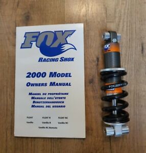 Fox Vanilla Racing Shox Rear Suspension Unit & Fox Manual VERY LIGHTLY USED 