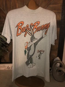 Camisa De Colección Bugs Bunny Adulto XL Gris Looney Tunes Dibujos Animados Programa de Televisión Años 80 - Imagen 1 de 9