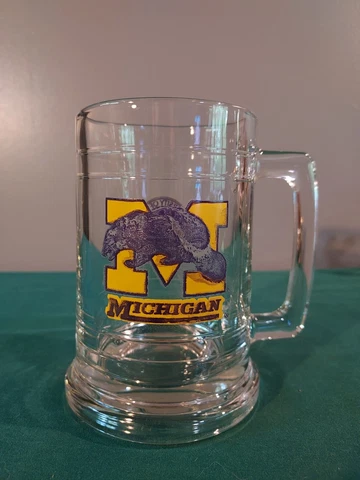University Of Michigan Wolverines Beer Mug - 5" Tall - Perfect Condition Cover