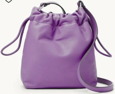 Fossil Gigi Drawstring Crossbody Purple Lilac Leather ZB1628520 NWT $150 Retail - Image 1 of 4