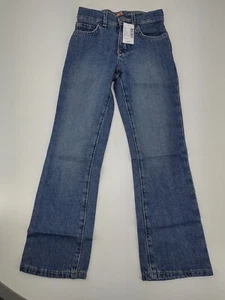 NWT Children’s Place Size 7 Slim Bootcut Jeans Med Indigo Waist Adjusters Denim - Picture 1 of 9