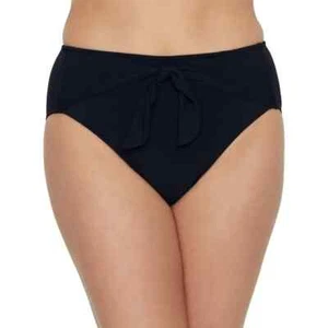 Robin Piccone Ava Solids High-Waist Bikini Bottom  L13142 Womens Size L - Picture 1 of 6