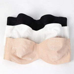 Ladies Strapless Bra Floral Lace Unlined Underwire Minimizer Multi-Way Plus Size - Picture 1 of 38