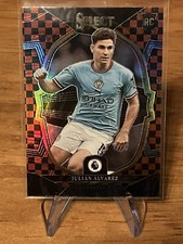 Julian Alvarez 2022 Select Premier League RC Red Black Checkerboard Terrace. SSP