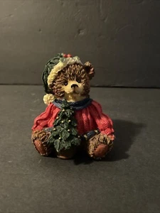Christmas Resin Teddy Bear Holiday figure 3” - Picture 1 of 6