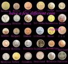 Lots 30 Countries Foreign Coins Collections UNC 100% Real World Coin Money